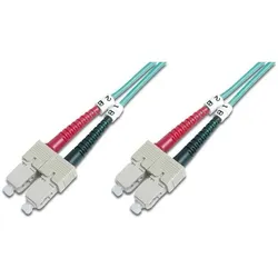 ACT 20 meter LSZH Multimode 50/125 OM4 fiber patch cable duplex with SC connectors (20 m), Netzwerkkabel