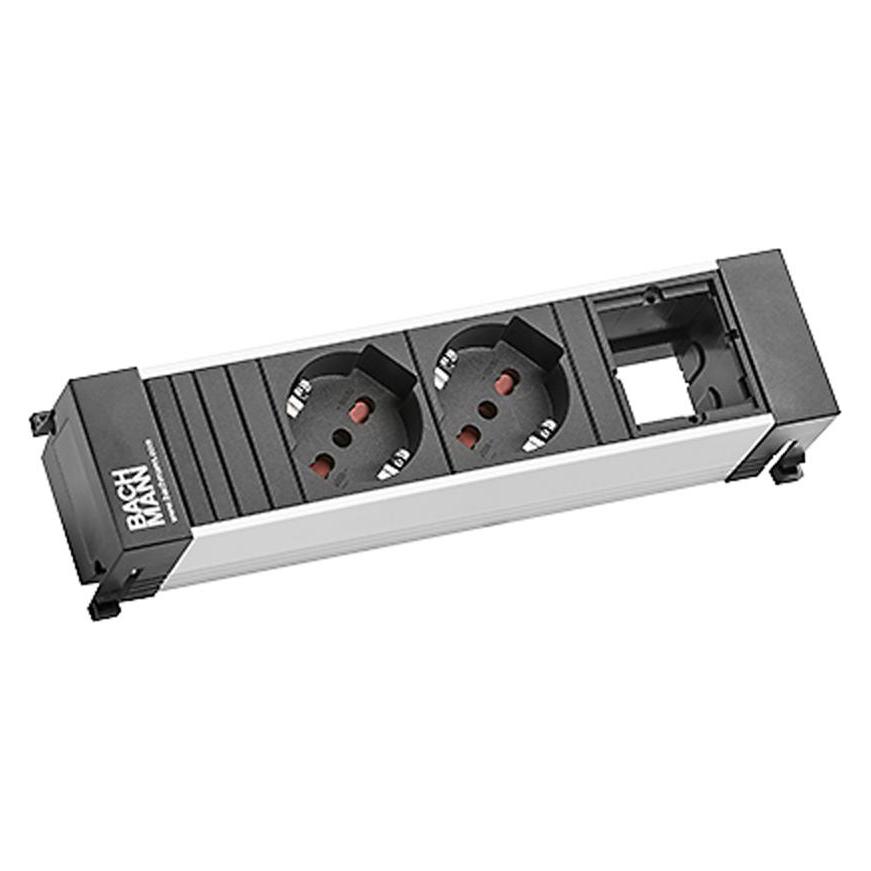 Bachmann Power Frame 2xP40 1xCM power (3x, CEE 7/3, CEI 23) (916.020)