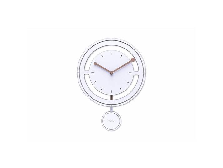 Onzeno Wanduhr Design Weiß 29/29 cm, 29x29x1 cm, Dekoration, Uhren, Wanduhren