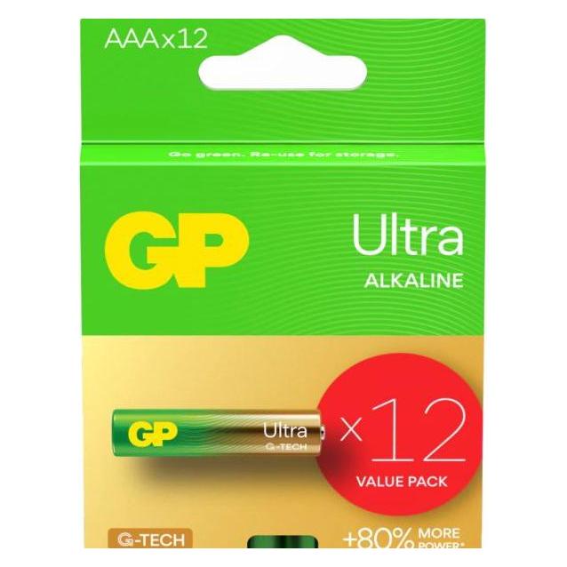GP Batteries Bateria GP Ultra Alkaline AAA LR03 bl/12 (12 Stk., AAA) (66301270)