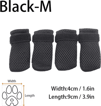 Inspire Curations Soft Silicone Cat Grooming Boots For Bathing, Nail Trimming And Pet Paw Protection black M