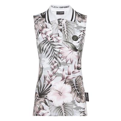 T-Shirt PLEIN SPORT "Rundhals-T-Shirt", Damen, Gr. XS, bunt (21, multicolor), Obermaterial: 100% Baumwolle, Shirts T-Shirt