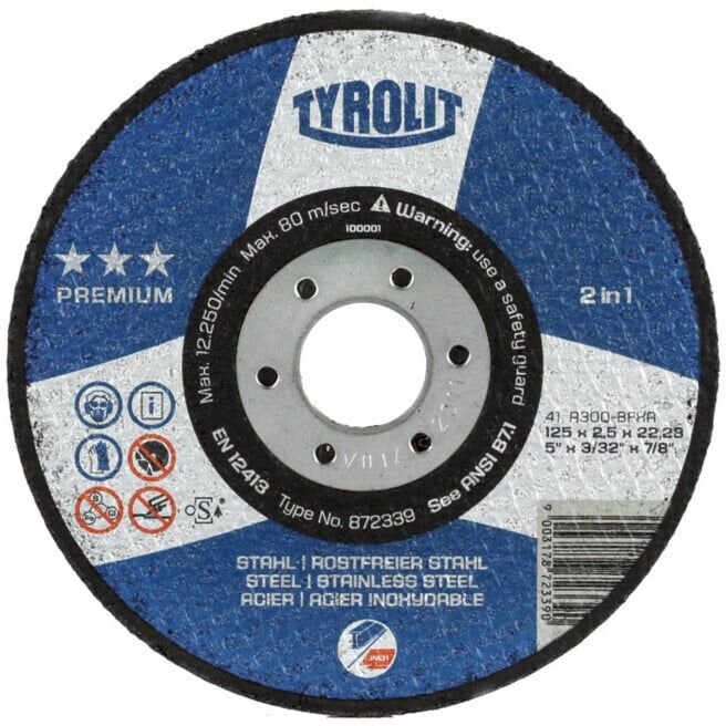 TYROLIT Disque de tronçonnage PREMIUM***, ⌀ disque : 150 mm (872340)