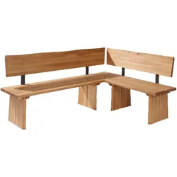 ECKBANK Dayana 201 x 151 x 87 Massivholz Wildeiche geölt