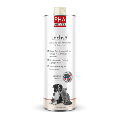 PetVet GmbH PHA Lachsöl f.Hunde/Katzen/Pferde 1000 ml 17979117