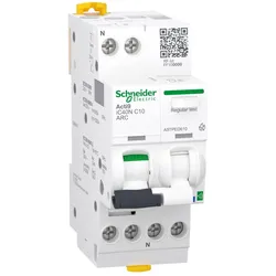 Schneider Electric A9TPED610 Acti9 iC40N ARC Active, AFDD + LS-Schalter + Komm., 1P+N, 10A, C-Char., 6000A