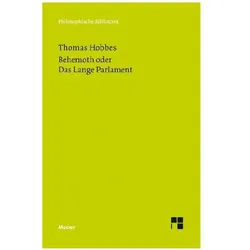 Behemoth oder Das Lange Parlament, Fachbücher von Thomas Hobbes, Peter Schröder, Peter Schroeder