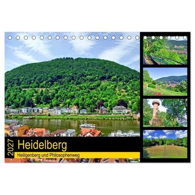 Heidelberg - Heiligenberg und Philosophenweg (Tischkalender 2027 DIN A5 quer), CALVENDO Monatskalender