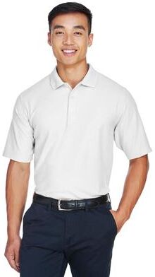 Devon & Jones DG150 Men's DRYTEC20 Performance Polo Shirt in White size XL