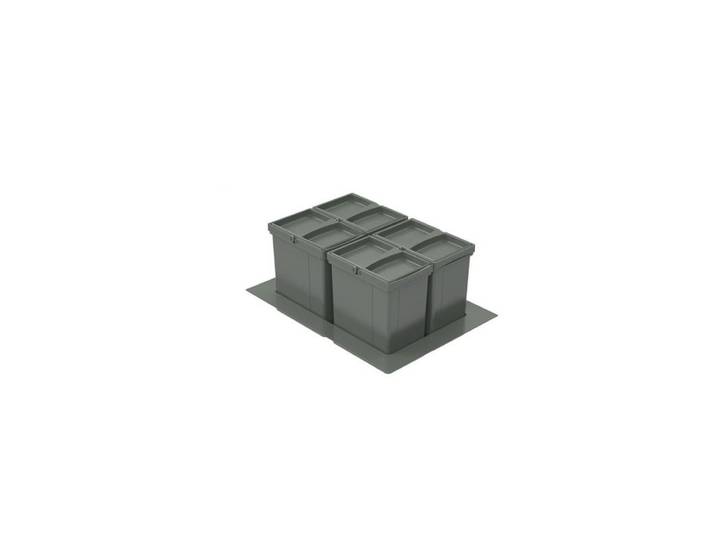 WESCO Einbaumülleimer Pullboy Versa 265 K/600-4, Höhe 265 mm