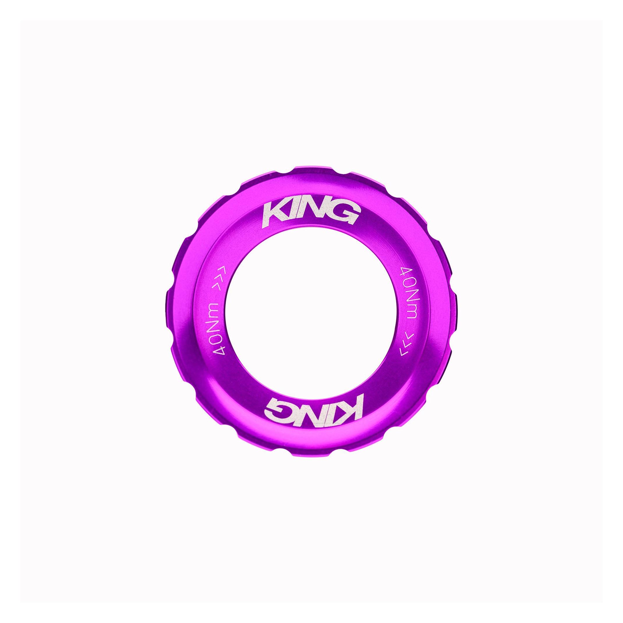 Chris King Centerlock Lockring, External Spline, 3D violet (57348187)