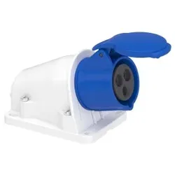 Schneider Electric PKY16W423 CEE Wandsteckdose Schneidklemmen, 16A, 2p+E, 200-250 V AC