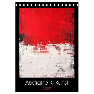 Abstrakte KI-Kunst (Tischkalender 2027 DIN A5 hoch), CALVENDO Monatskalender