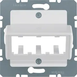 Berker 142709 Zentralplatte für 3 Mini-Com Module pw
