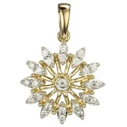 DIAMOUR Anhänger 25 Brillanten zus. ca. 0,33ct Gold 375