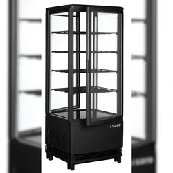 Kühlvitrine mit Doppeltür, Modell SC 100 DT schwarz