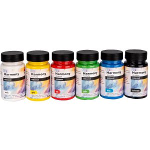 Ideen-mit-Herz Acrylfarben 014349, Harmony Basic, 6 Farben je 90ml, in Flaschen