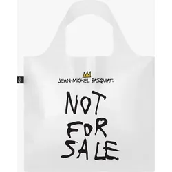 LOQI Museum Jean Michel Basquiat Not For Sale Tasche, milchig