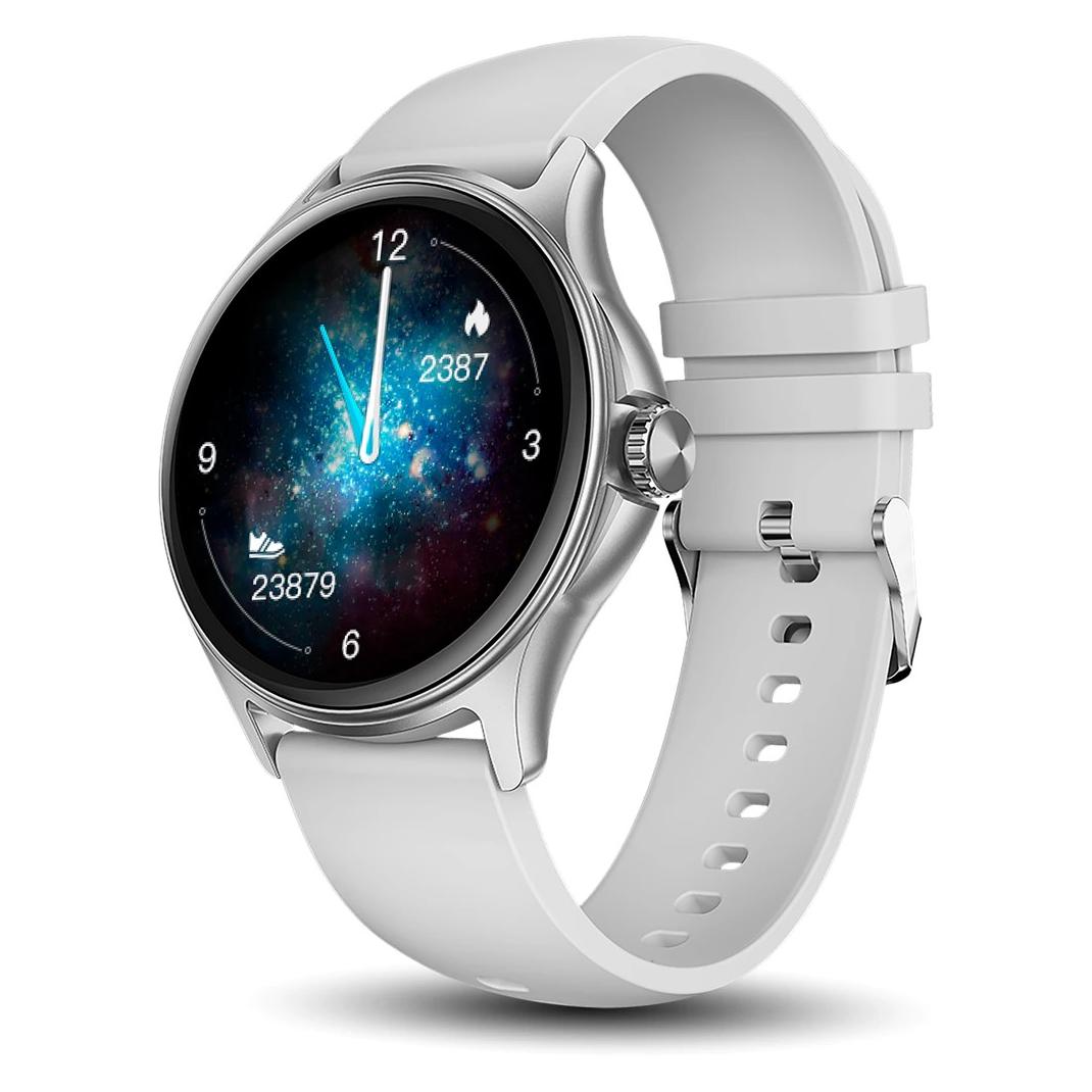 Niceboy Uhr Pixel 2 silber / Smartwatch / 1,38" IPS / IP67 / BT 5.3 (35.05 mm, ohne SIM) (watch-pixel-2-silver)