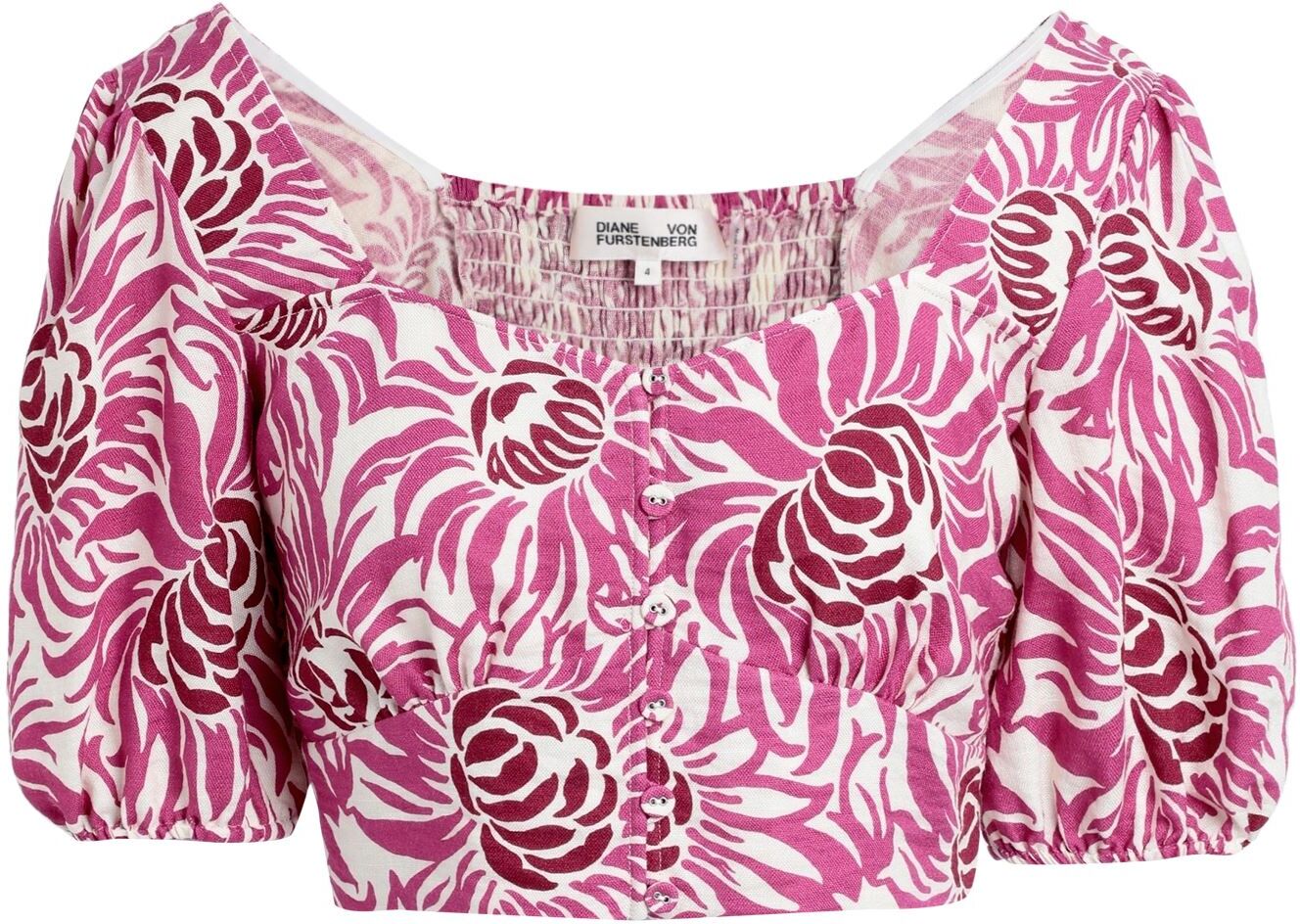 Diane Von Furstenberg Top Mujer Fucsia 34,36,38,40 Mujer
