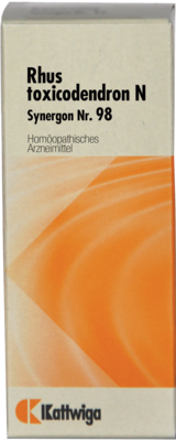Kattwiga Arzneimittel GmbH SYNERGON KOMPLEX 98 Rhus toxicodendron N Tropfen 50 ml 03575132