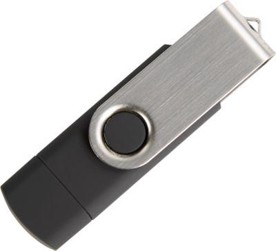 USB-Stick C5, mit 1 x USB 3.0 & 1 x USB Typ-C, bis zu 4,8 GB/s, duplexfähig, Speicherkapazität 32 GB, schwarz