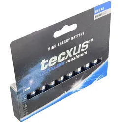 tecxus Alkaline Mignon, AA, LR6 Batterie im 10er Pack
