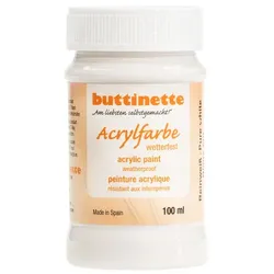 buttinette Acrylfarbe wetterfest in verschiedenen Farbtönen, 100 ml