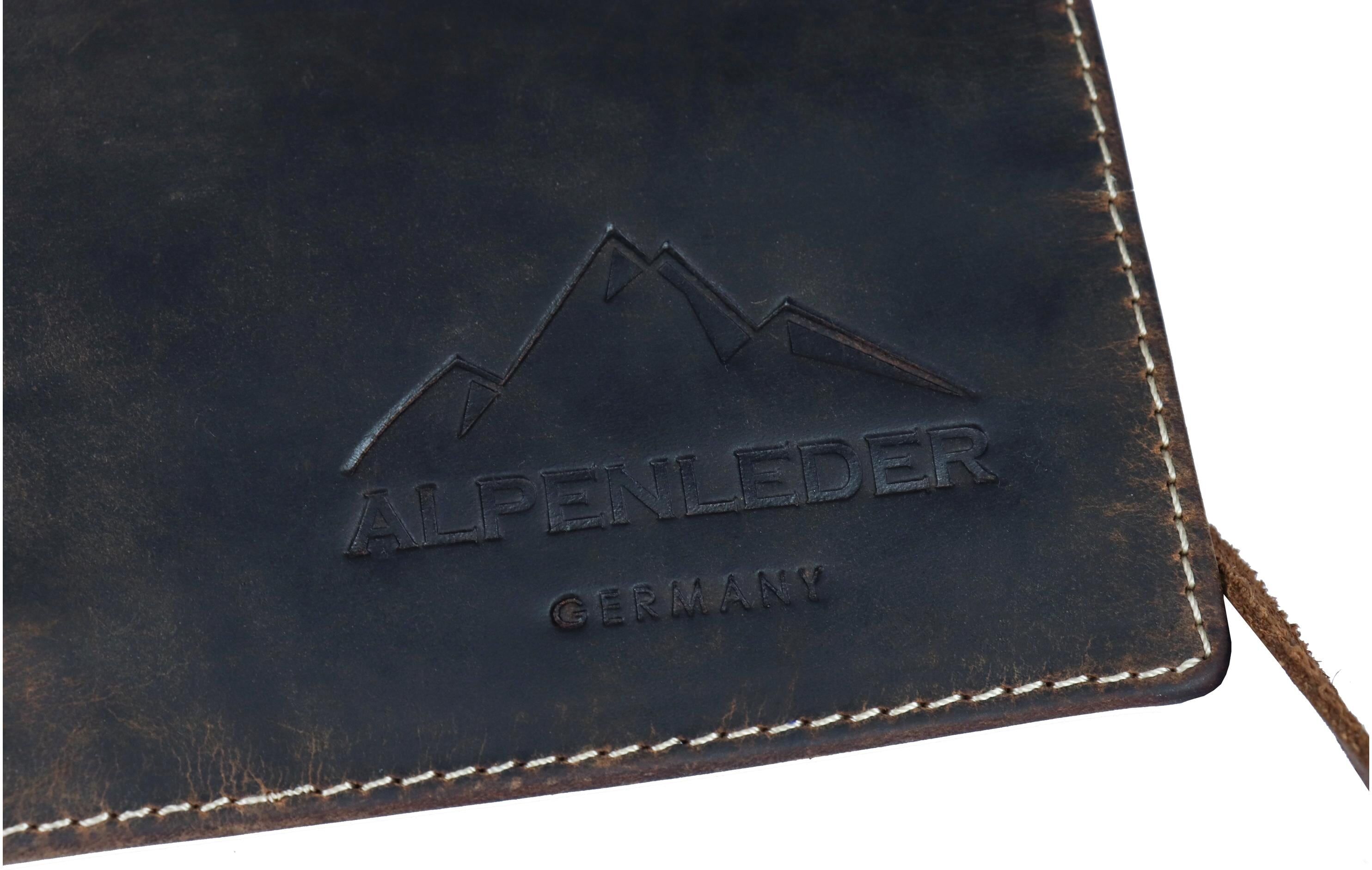 Schreibgeräteetui ALPENLEDER "Stifterolle GFRETT", Kinder, braun, Leder, Schreibgeräteetuis Schreibgeräteetui braun Einheitsgröße