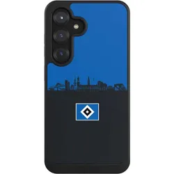 Nivocase Hülle für Samsung Galaxy S25 Handyhülle NIVOcore Case Schwarz HSV Hamburg Skyline (Samsung Galaxy S25), Smartphone Hülle, Schwarz