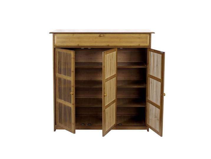 Meuble à chaussures en Bambou - Armoire à Chaussures avec Étagères - 99x33x98cm