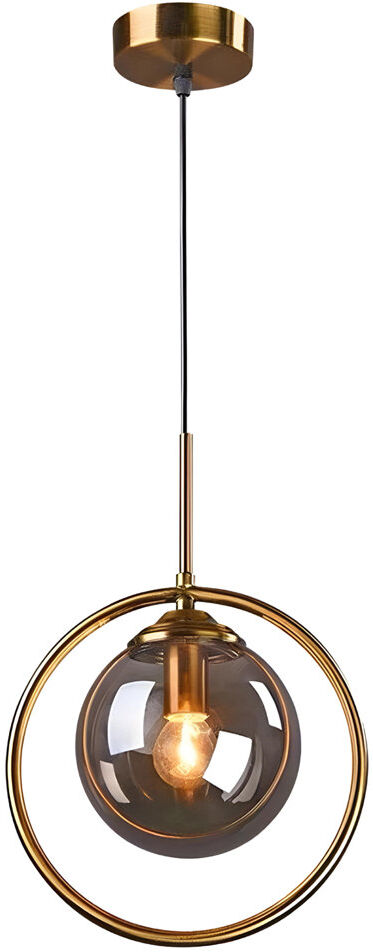 Fairmont Park Modern Glass Globe Pendant Light – Stylish Indoor Hanging Lamp Fixture for Living Room, Bedroom, and Dining Room Grey
