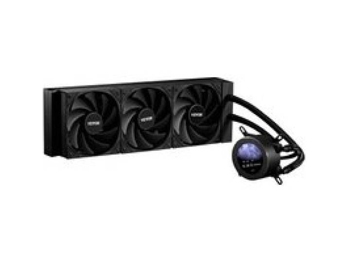 VEVOR CPU-Flüssigkeitskühler, AIO-CPU-Wasserkühler, 3x 120 mm PWN-Lüfter, Pumpe & 53 mm LCD-Display, max. 2200 U/min CPU-Kühlerlüfter, kompatibel mit Intel 115X/1366/2011/1700/1200, AMD AM4/AM5