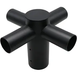 Enovalite, Gartenbeleuchtung, Strassenleuchten Adapter ELED900308, 4-fach, 80:60 mm, schwarz