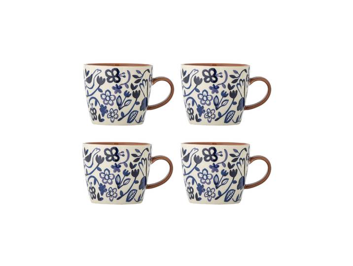 Mug Lot de 4 en grès multicolore Figuria