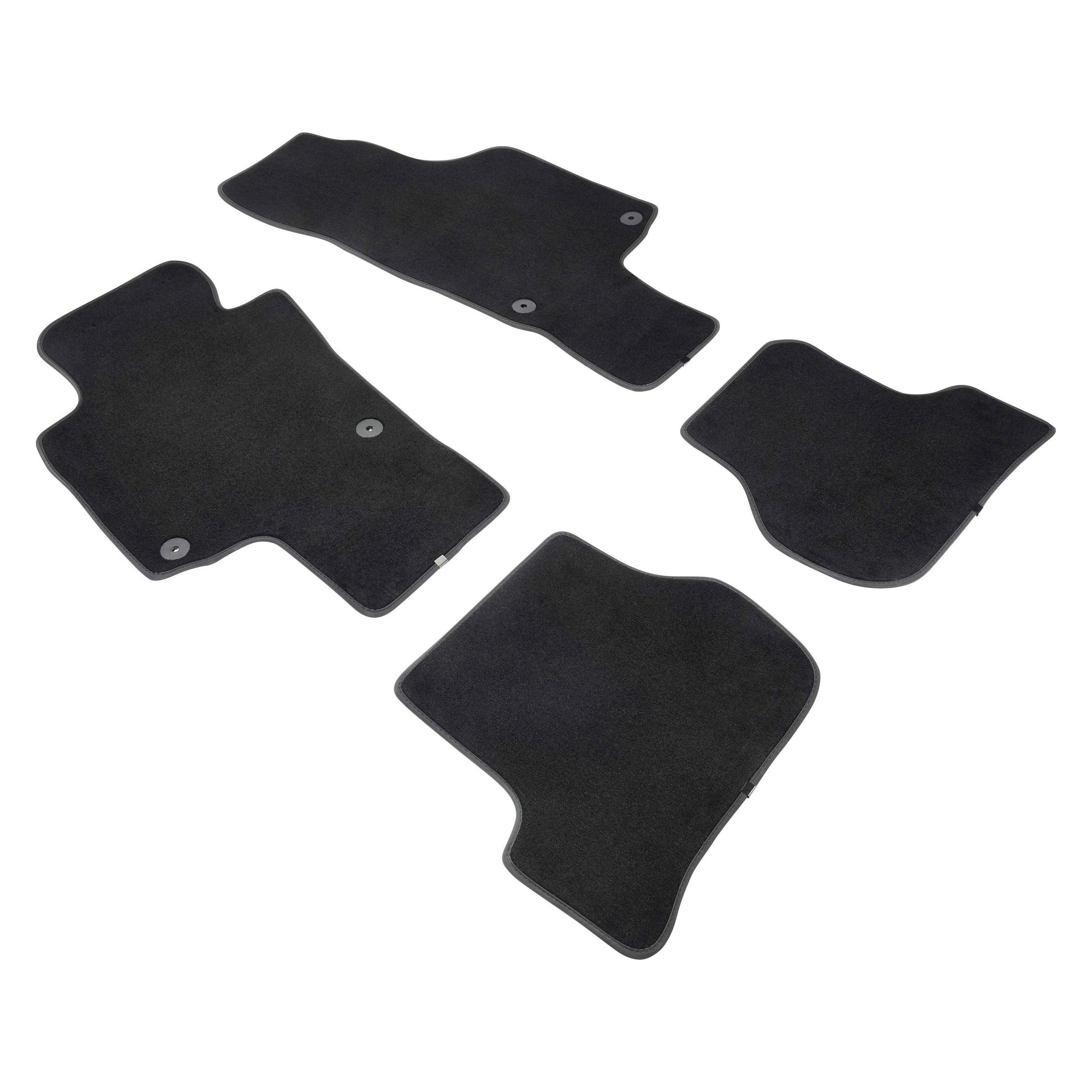 Walser Premium Fussmatten für Skoda Octavia II 02/2004-06/2013 (2 Vordermatten + 2 Rückmatten) (80676)