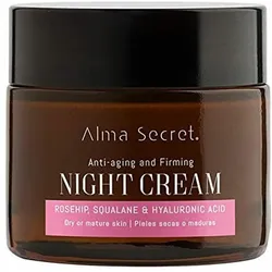 Alma Secret, Gesichtscreme, Night Cream Multi-Reparadora Antiedad Pieles Sensibles 50ml (50 ml, Nachtcreme)