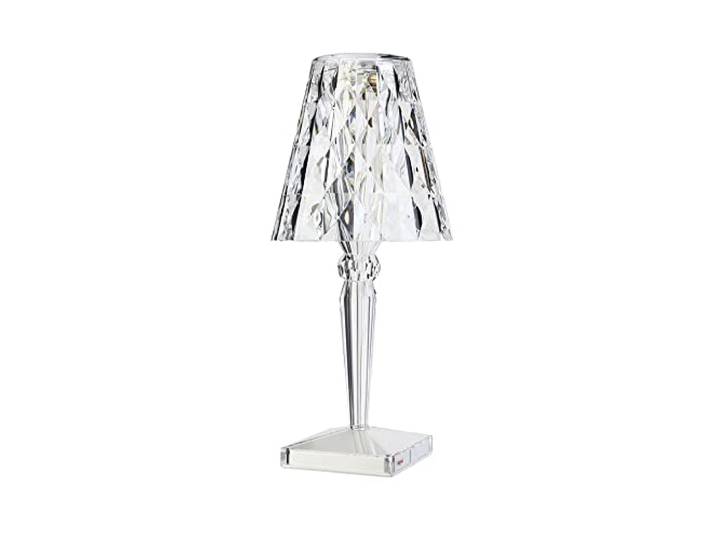 Kartell Battery, Tischleuchte, Glasklar Lampada Battery di Kartell – Design Ricaricabile, Sostenibile, ColoratoBattery di Kartell, disegnata da Ferruccio Laviani,