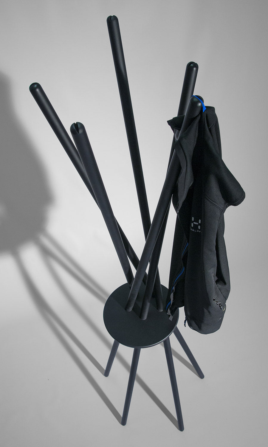 giordanoshop Appendiabiti da Terra 172x53x48 cm in Legno Nero...
