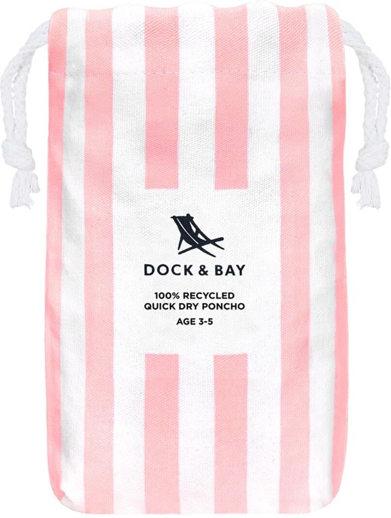 Badeponcho "Dock & Bay 3-5", Kinder, pink, rosa, Obermaterial: 83% Polyester, 17% Polyamid, Hausmäntel Badeponcho pink, rosa Einheitsgröße