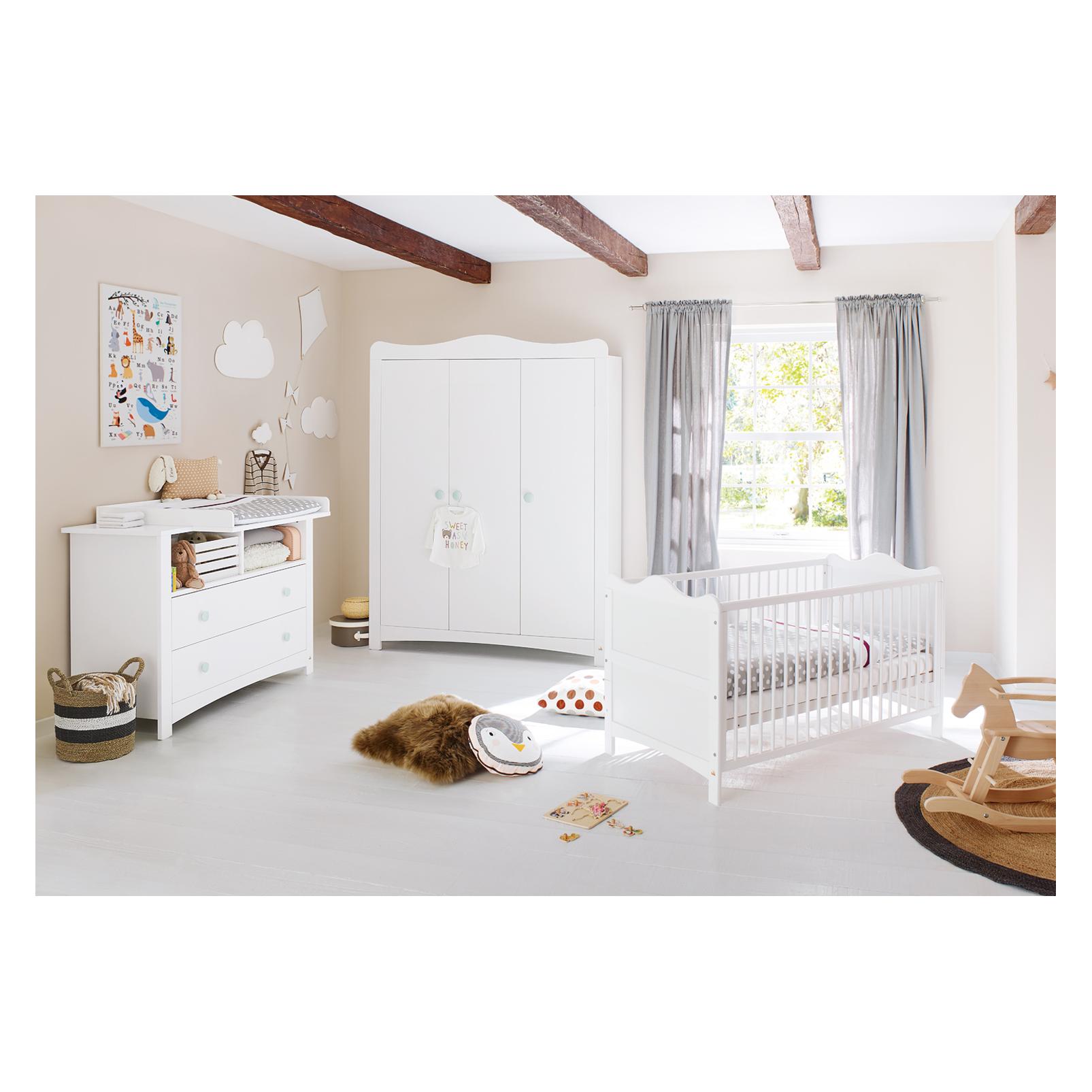 Pinolino Florentina (Babybett, Kinderkleiderschrank, Wickelkommode) (100023XG)
