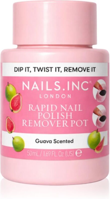 Nails Inc. Rapid Nail Polish Remover Pot Guava Scented nail polish remover 50 ml