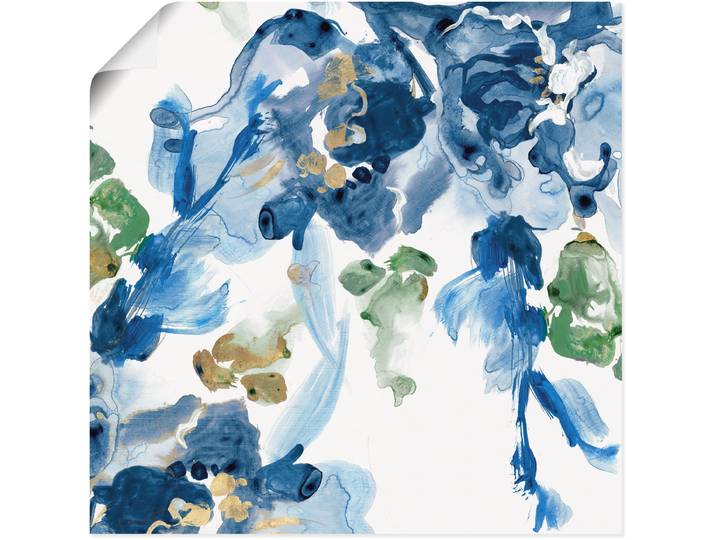 Poster ARTLAND Fliessendes Wasser , blau (farbe bild(er): blau), B:30cm H:30cm, Bilder, Poster, ohne Rahmen