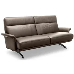 Segmüller Werkstätten Sofa 2-Sitzer Velino Leder Grau