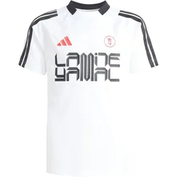 adidas Lamine Yamal Fußballoberteil Kinder weiß/schwarz
