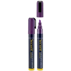 Securit® 2er-Set Flüssigkreidestifte - Violett - Keilspitze 2-6mm
