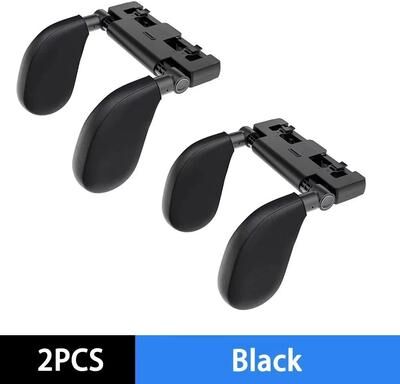 Uplift Treasures Adjustable Memory Foam Car Headrest Pillow a05 black2pcs