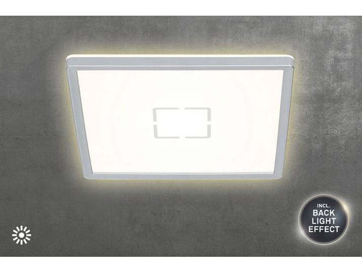 BRILONER LEUCHTEN LED Deckenleuchte FREE , silber (weiß, neutral), Leuchten, LED Deckenleuchte