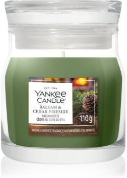 Yankee Candle Balsam & Cedar Fireside vela perfumada Signature 110 g. Balsam & Cedar Fireside