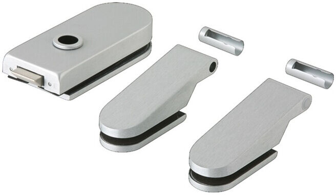 Ferrure de porte en verre STUDIO Rondo LM LM silver elox.UV Poignée avant DIN L/R ; Dorma-Glas (81010115099)